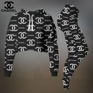 Premium Cropped Hoodie Leggings Set