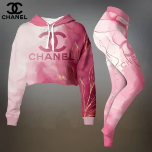 Premium Cropped Hoodie Leggings Set