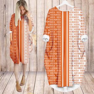 Batwing Pocket Dress Luxury Brand