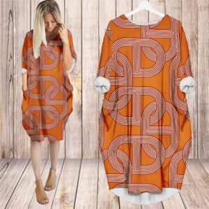 Batwing Pocket Dress Luxury Brand