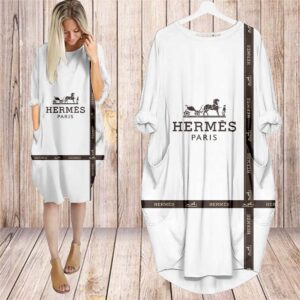 Batwing Pocket Dress Luxury Brand