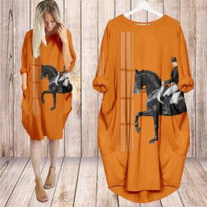 Batwing Pocket Dress Luxury Brand