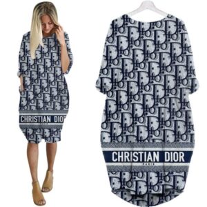 Batwing Pocket Dress Luxury Brand