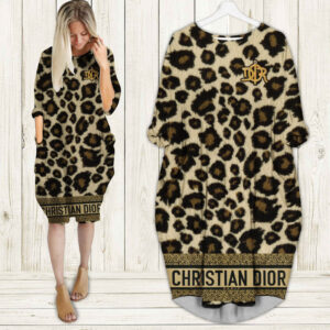 Batwing Pocket Dress Luxury Brand