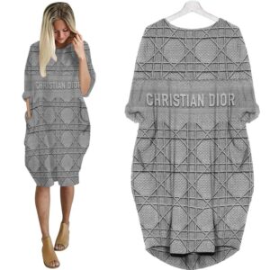 Batwing Pocket Dress Luxury Brand