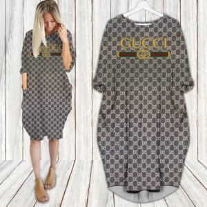 GC   Batwing Pocket Dress Luxury Brand - PM00137