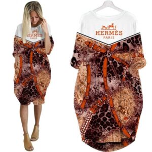 Batwing Pocket Dress Luxury Brand