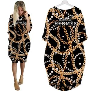 Batwing Pocket Dress Luxury Brand