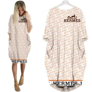 Batwing Pocket Dress Luxury Brand