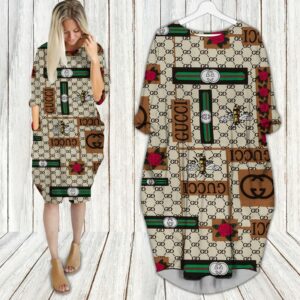 GC   Batwing Pocket Dress Luxury Brand - PM014655