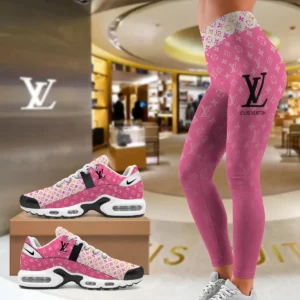 LOUIS VUITTON Premium High Waist Leggings Match Air Max Shoes