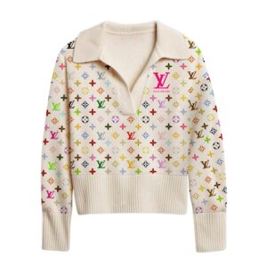 Premium Women's Big V Lapel Long Sleeve Sweater