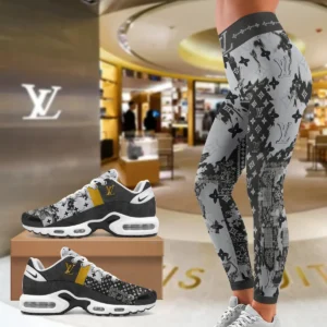 LOUIS VUITTON Premium High Waist Leggings Match Air Max Shoes