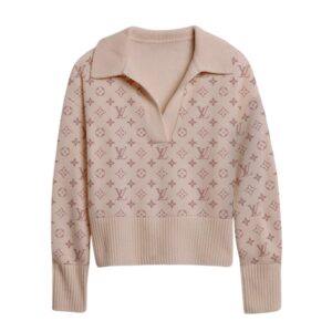 Premium Women's Big V Lapel Long Sleeve Sweater