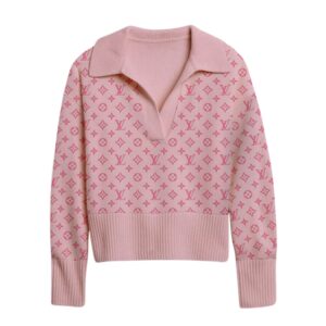 Premium Women's Big V Lapel Long Sleeve Sweater